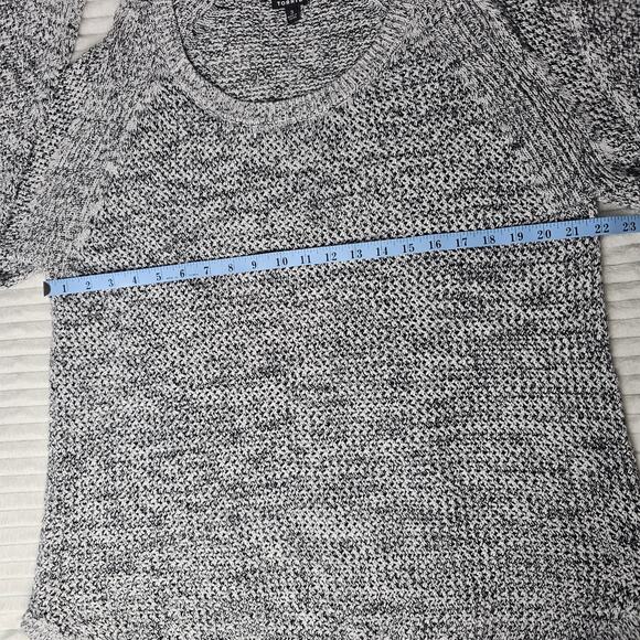 Torrid 3X Metallic Knit Sweater Gray Black Longline Plus Size Holiday Sparkle - Picture 5 of 12